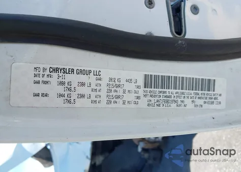 2011 Jeep Compass from USA, damaged, VIN 1J4NT1FB3BD197943